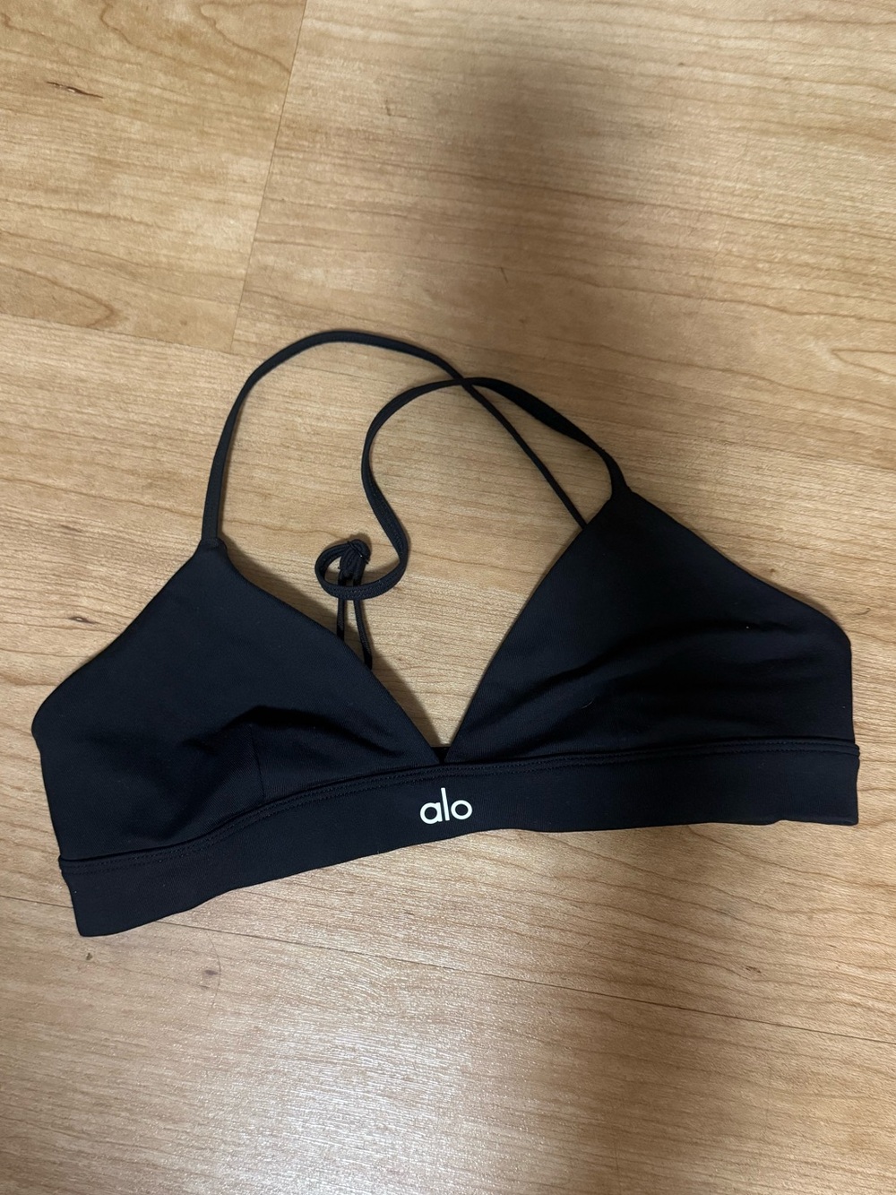 ALO Yoga Black splendor bra small Minimalist Strappy Bralette